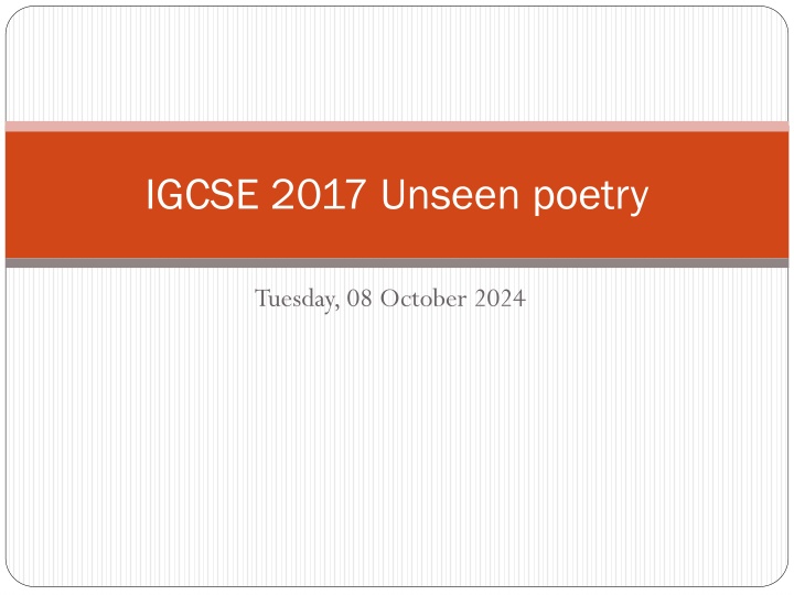 Essential Guide for Analyzing Unseen Poetry in Exams