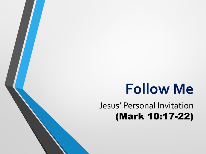 The Call to Discipleship: Follow Me, It's All or Nothing