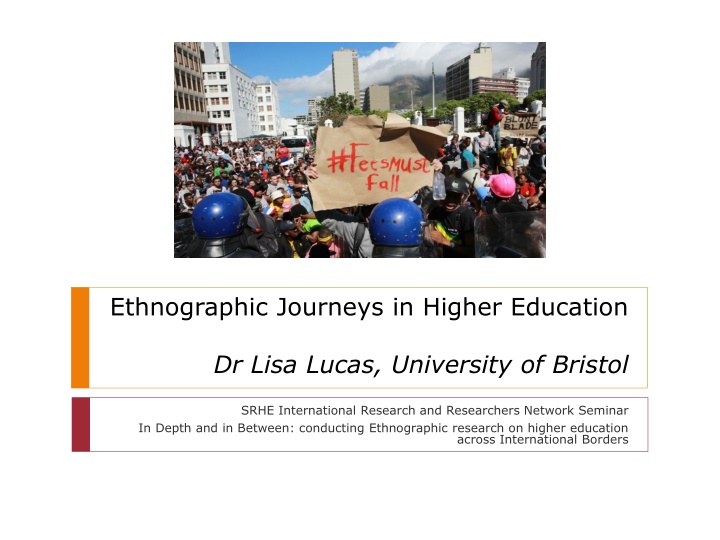 Ethnographic Research in Higher Education