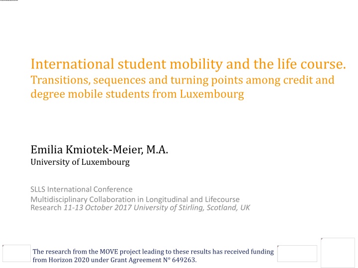 Insights into Student Mobility and Life Transitions among Credit and Degree Mobile Students from Luxembourg