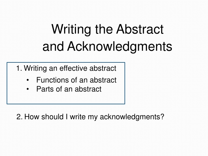 Mastering Abstract Writing for Effective Research Communication