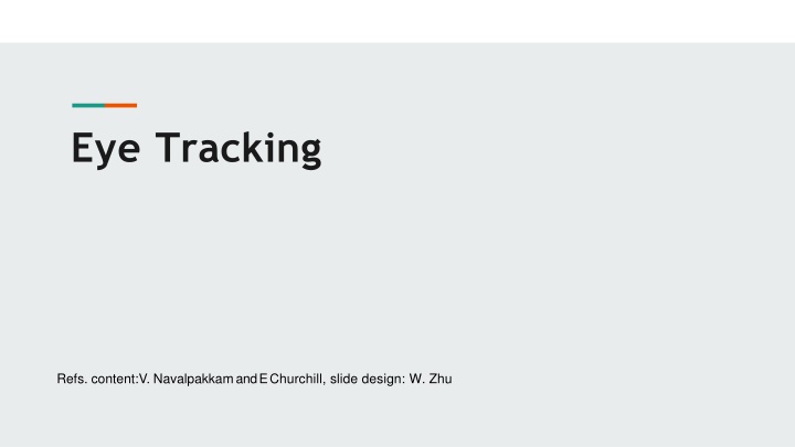 Eye Tracking: Techniques and Applications