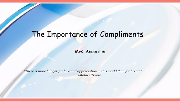 The Power of Compliments in Building Relationships