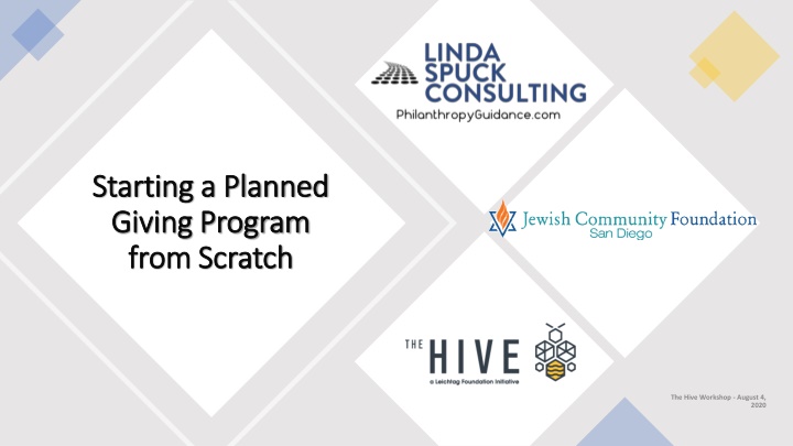 Developing a Strategic Planned Giving Program Workshop