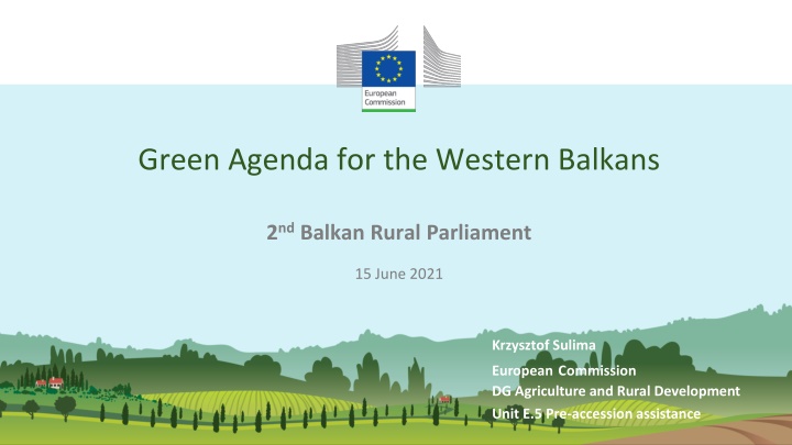 Advancing the Green Agenda for Sustainable Development in the Western Balkans