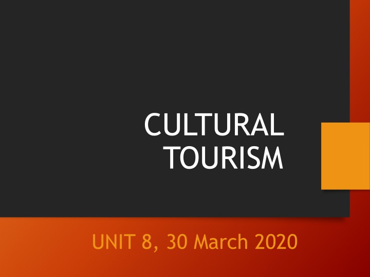 Cultural Tourism: Art, Heritage, and Diversity