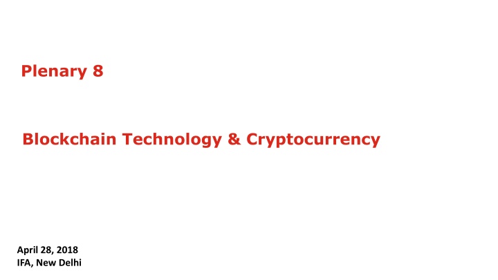 Blockchain Technology & Cryptocurrency: A Comprehensive Overview