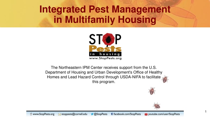 Integrated Pest Management in Multifamily Housing: Protecting Health and Homes