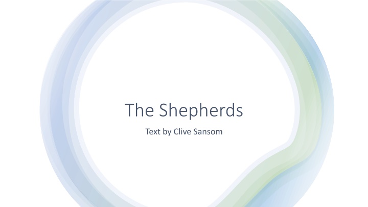 The Shepherds Text by Clive Sansom