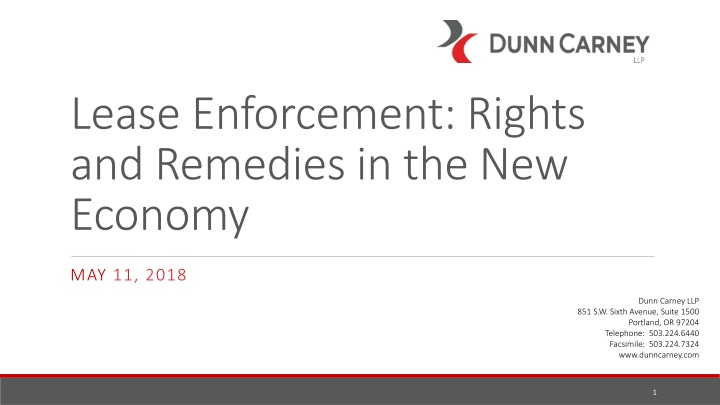 Lease Enforcement: Rights and Remedies Overview