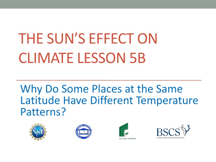 Investigating Temperature Variations at Similar Latitudes