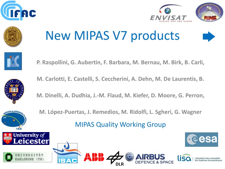 Atmosphere Composition Trends with New MIPAS V7 Products