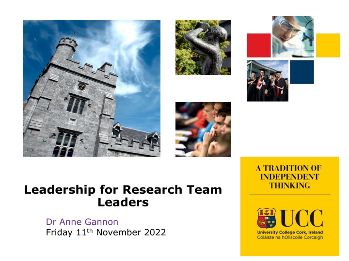 Developing Effective Research Leadership Skills