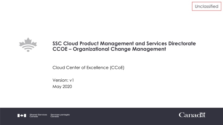 Cloud Adoption and Organizational Change Management Program Overview
