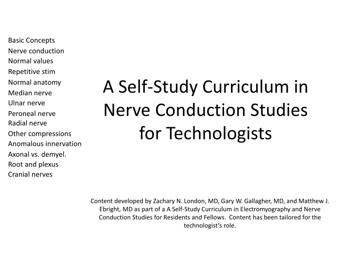 Electrical Concepts in Nerve Conduction Studies