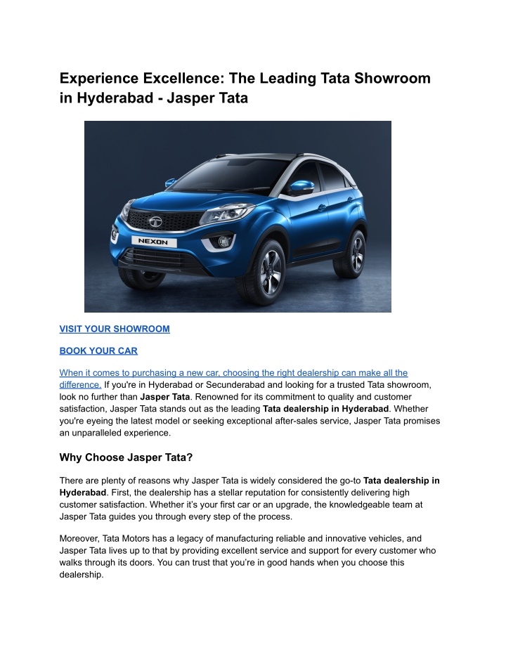 experience excellence the leading tata showroom n.w