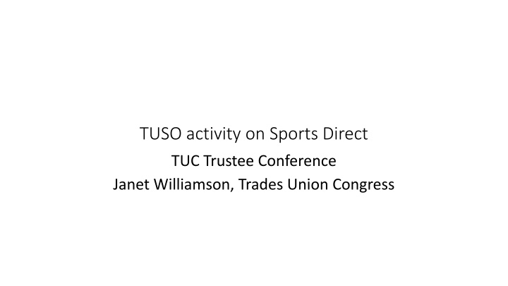 Issues and Reports Surrounding Sports Direct UK