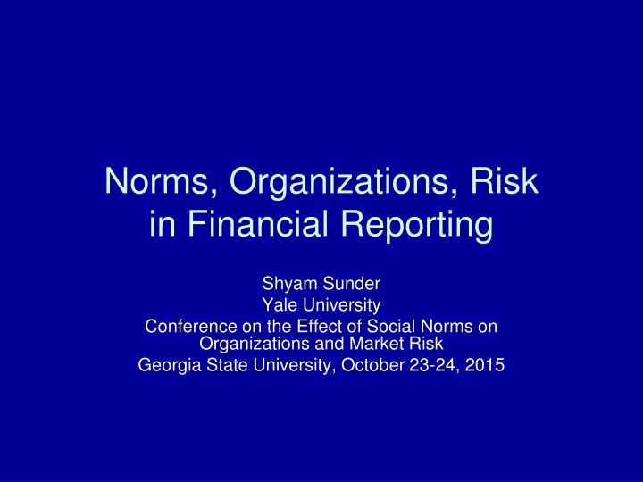 Addressing Accounting Failures and Abuses: Perspectives and Solutions