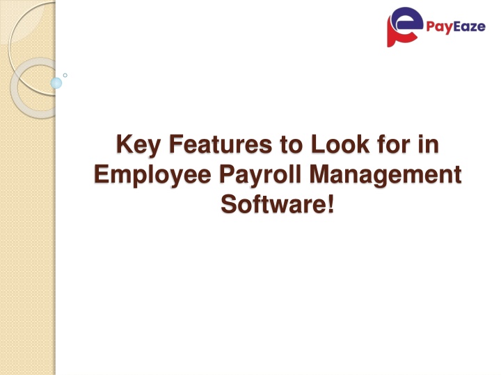 Key Features to Look for in Employee Payroll Management Software!