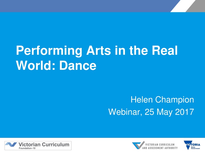 Dance Education in the Victorian Curriculum