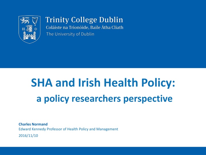 Comparative Analysis of Health Systems: Insights from SHA and Irish Health Policy