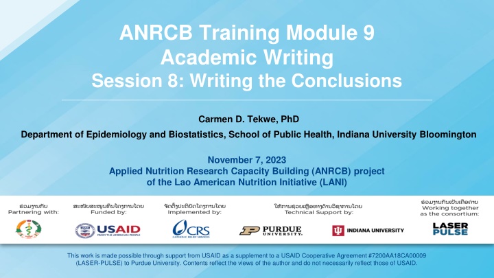Mastering Academic Writing Conclusions