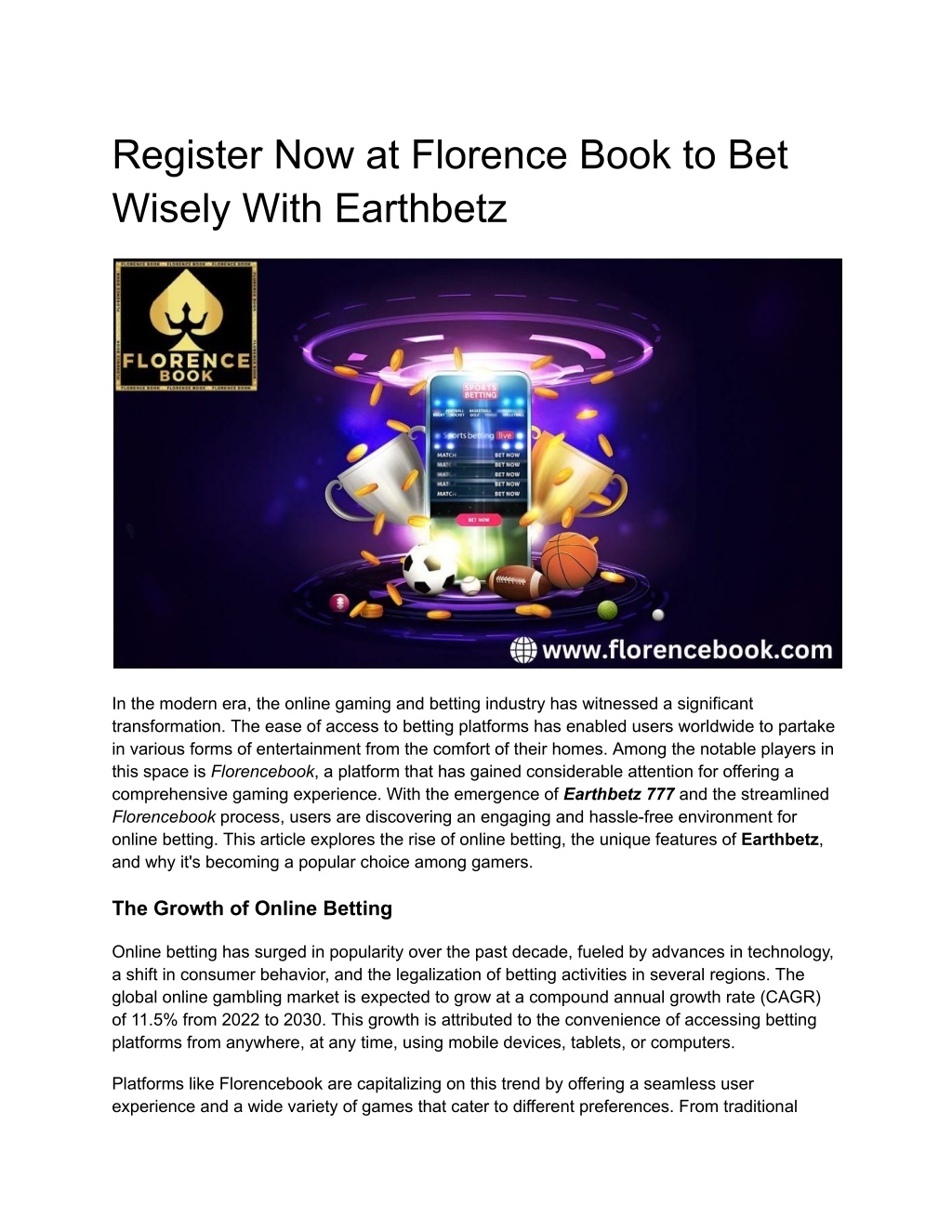 register now at florence book to bet wisely with l.w