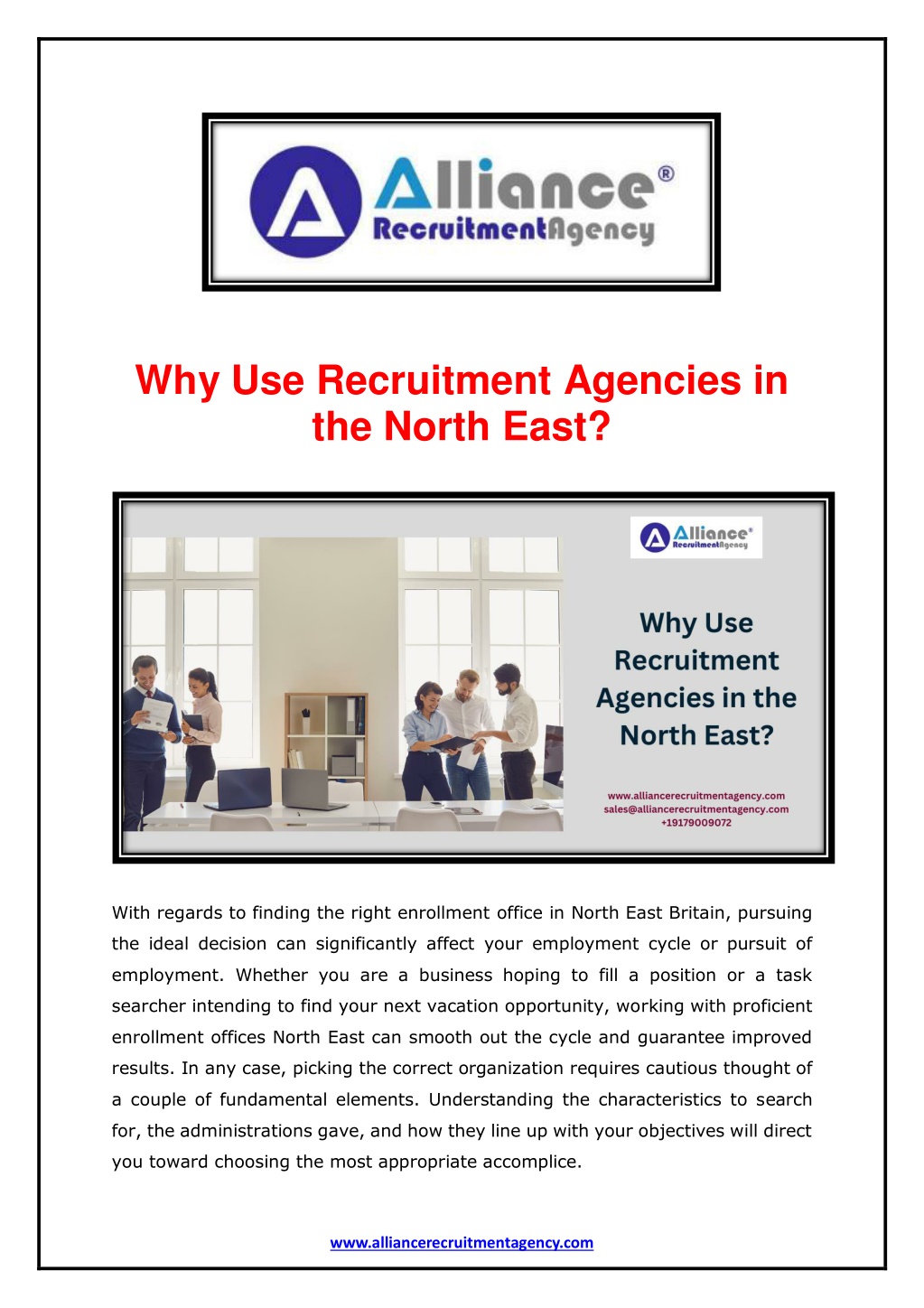 why use recruitment agencies in the north east l.w