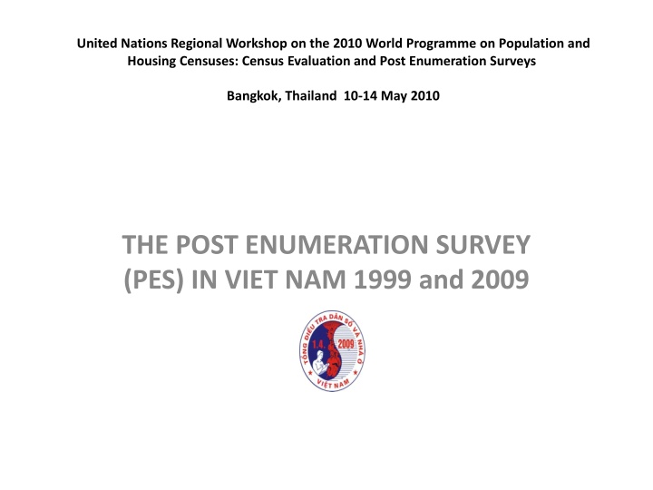 Post Enumeration Survey (PES) in Viet Nam 1999: Evaluation of Census Coverage