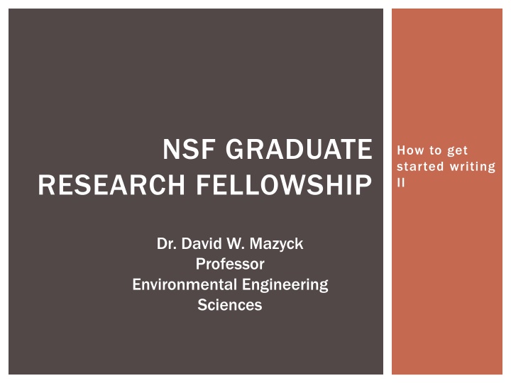 Building a Strong Foundation for a Research Fellowship Application