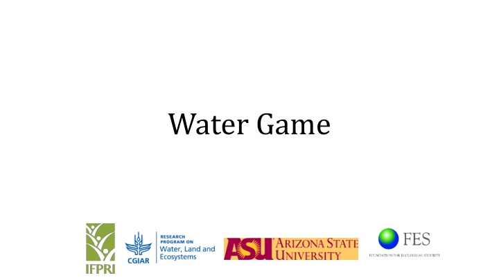 Interactive Water Conservation Game for Community Engagement