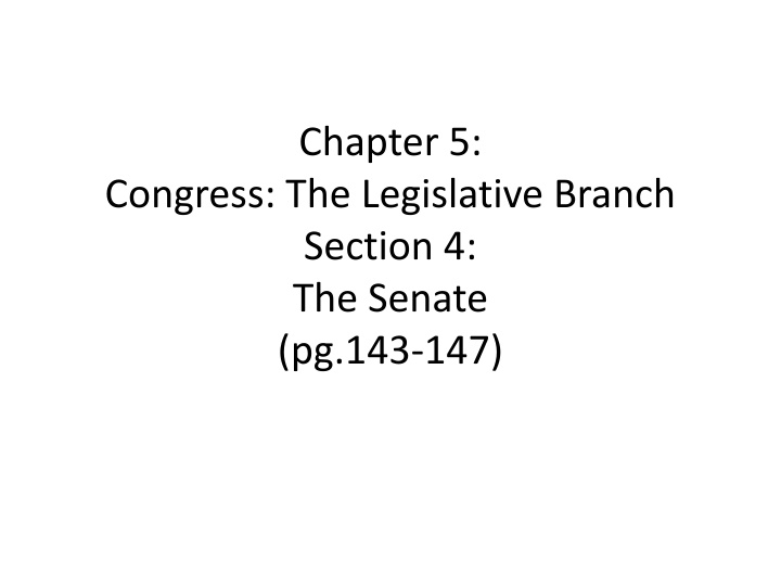 Inside the Senate: Roles, Benefits, and Leadership