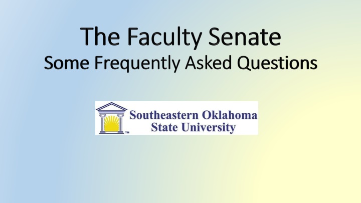 Overview of the Faculty Senate at [Institution Name]