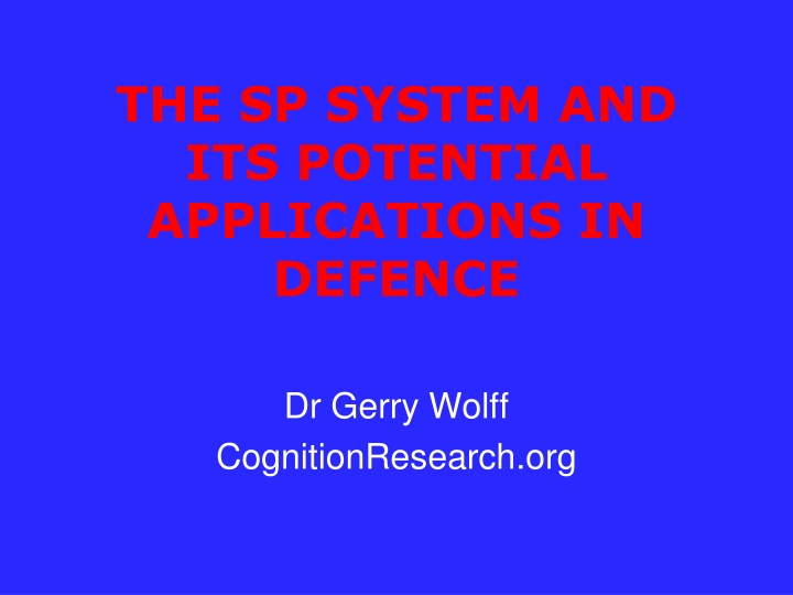 The SP System: Simplification, Integration, and Potential Applications in Defense