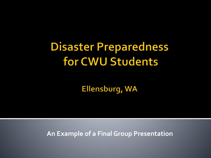Preparing for Natural Disasters: A Comprehensive Approach