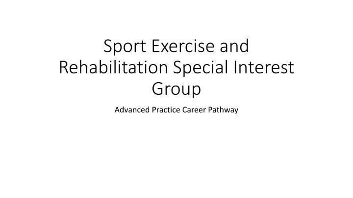 Enhancing Osteopathic Care through the Sport, Exercise, and Rehabilitation Special Interest Group