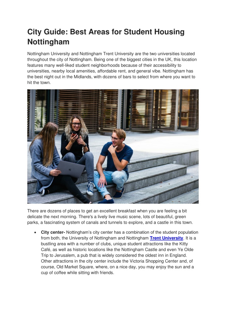 city guide best areas for student housing n.w