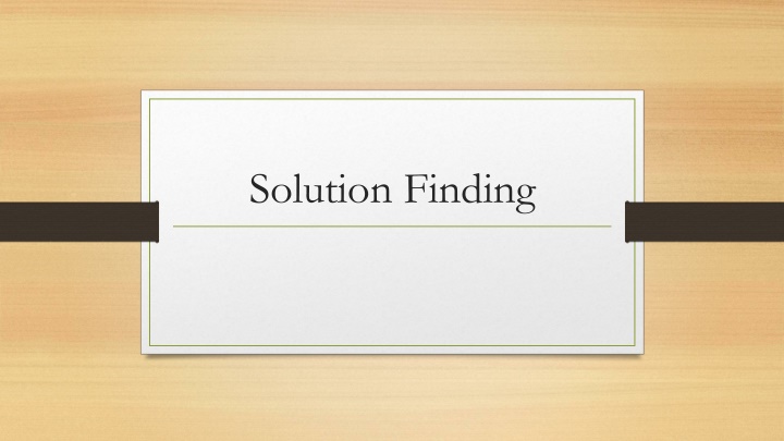 Innovation Process Overview for Solution Development