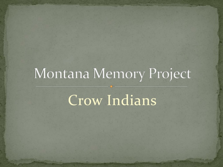 Crow Indian Culture Through Captivating Images