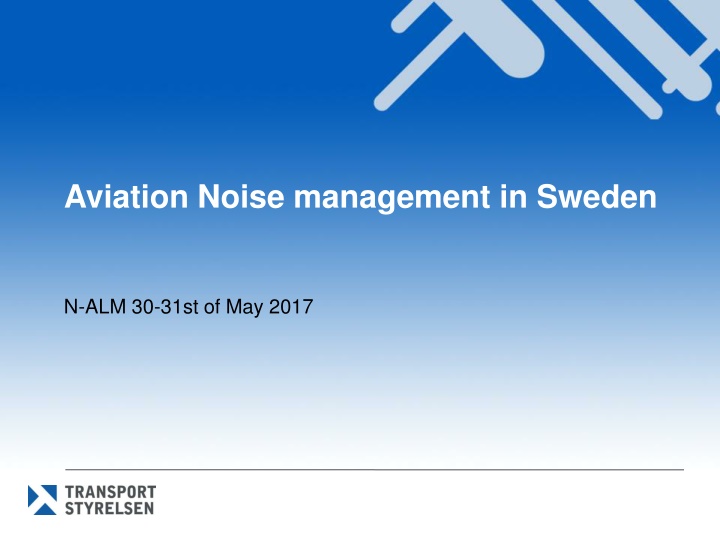 Aviation Noise Management Strategies in Sweden
