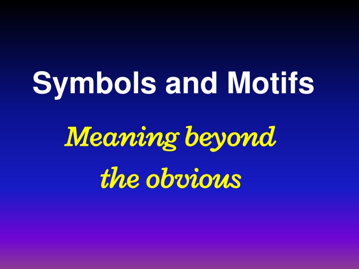 Unveiling the Depths of Symbolism in Literature