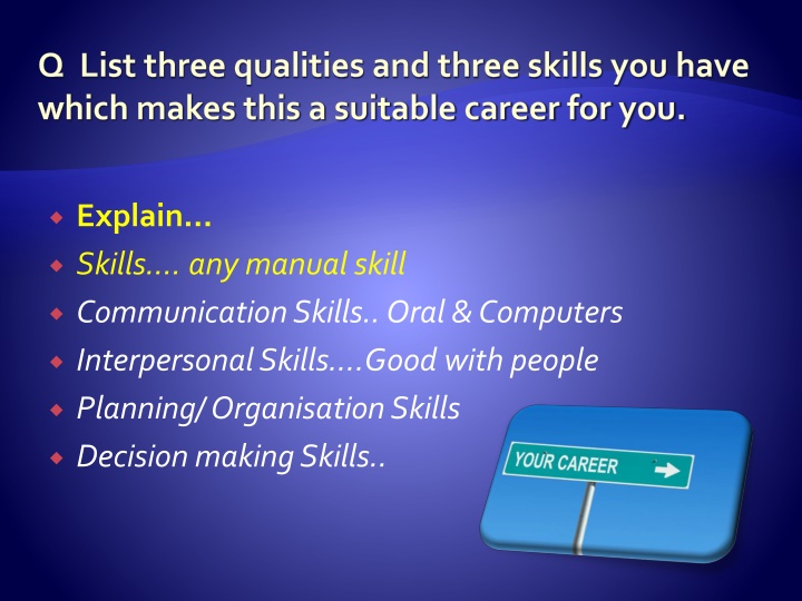 Developing Skills and Qualities for a Successful Career Exploration