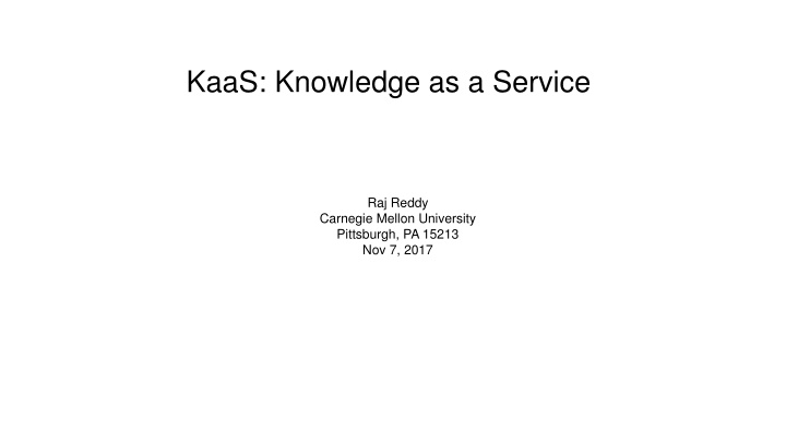 Evolution of Knowledge in Artificial Intelligence