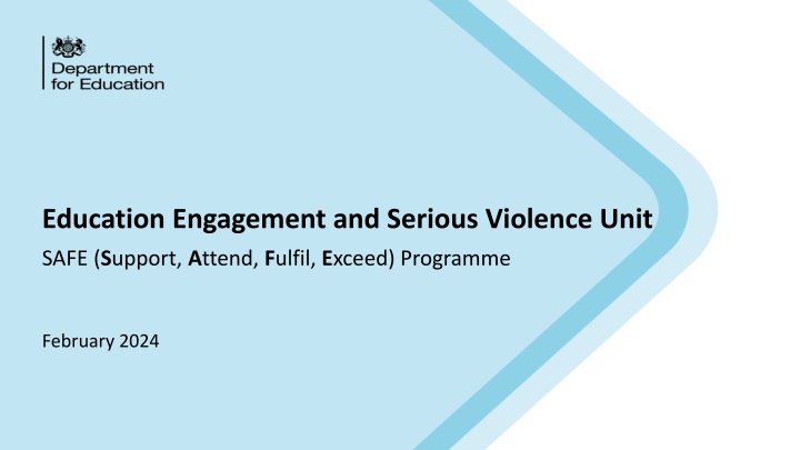 SAFE Programme: Enhancing Education and Preventing Serious Violence