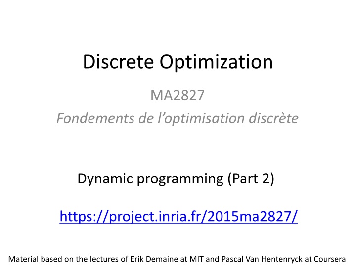 Dynamic Programming Applications in Discrete Optimization: Tetris and Blackjack