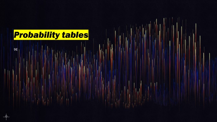 Probability Tables and Venn Diagrams