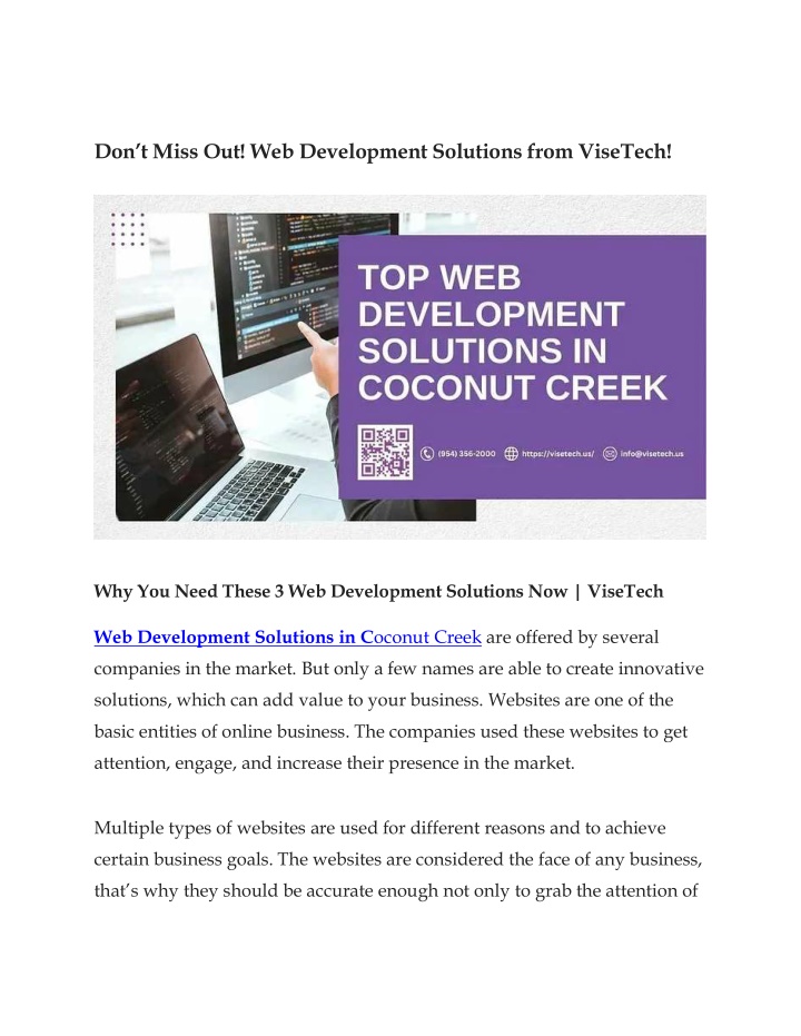 don t miss out web development solutions n.w