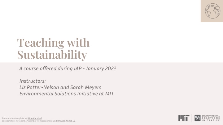 Teaching with Sustainability: Enhancing Educational Practices
