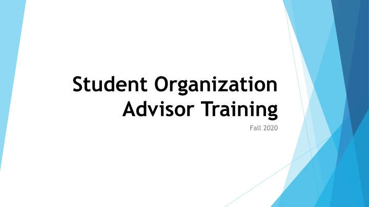 Student Organization Advisor Training Fall 2020 at Bellevue College