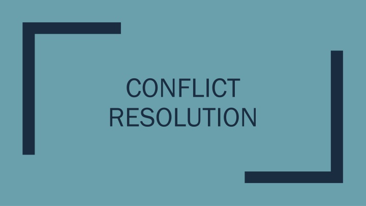 Conflict Resolution Strategies and Techniques for Effective Communication